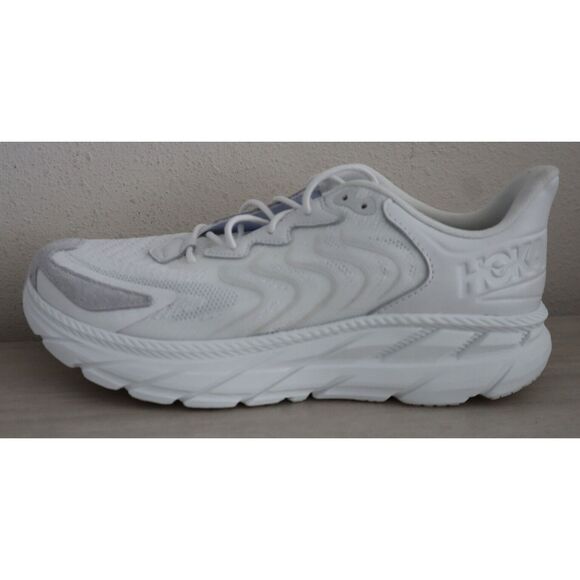 Hoka One One F27224D Men 11.5 Women 12.5 White Nimbus Cloud Clifton LS Shoe - Picture 4 of 10
